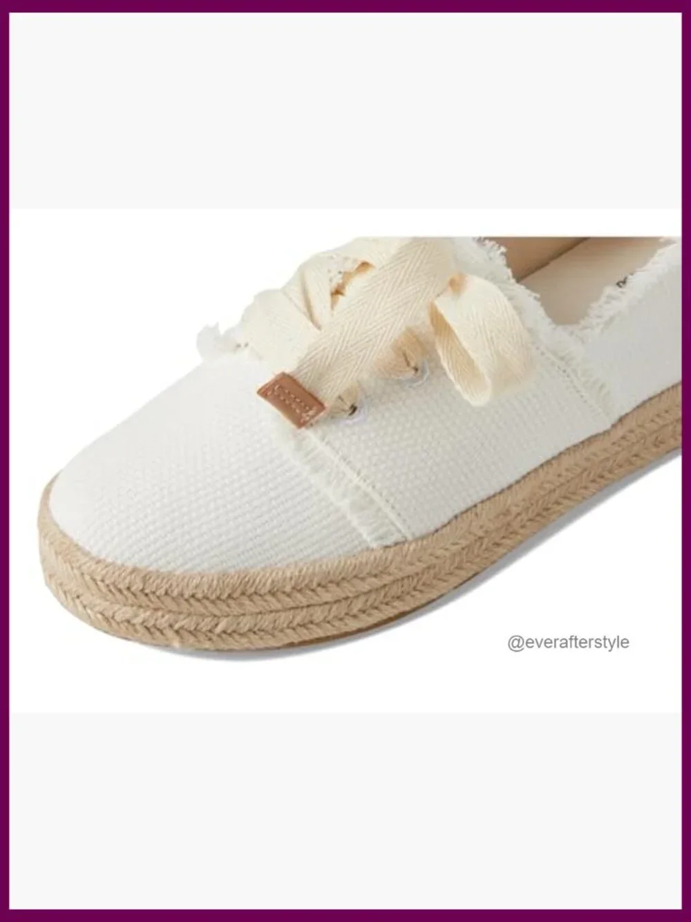 Lace-Up Espadrille with CloudBound Foam Insole, Cotton Upper